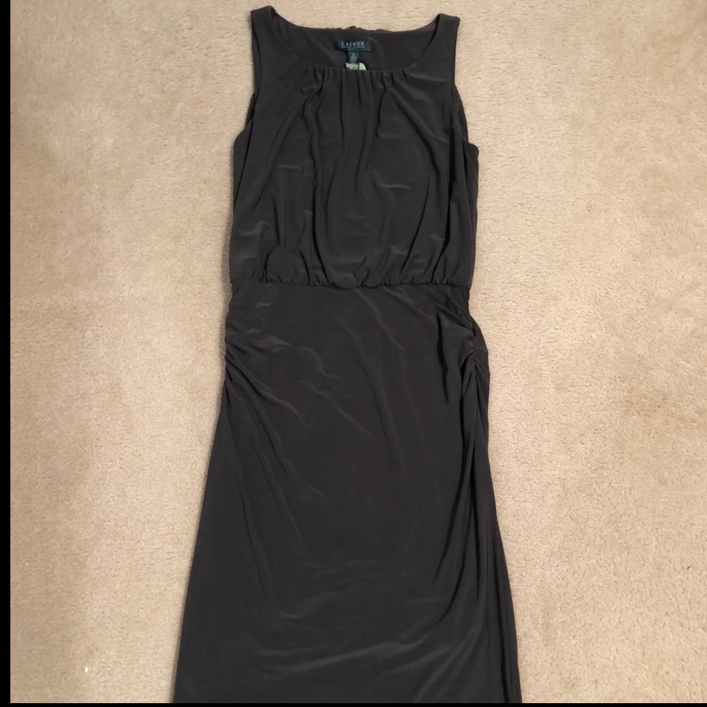 Ralph Lauren Runched sleeveless dress knee length - Picture 4 of 10